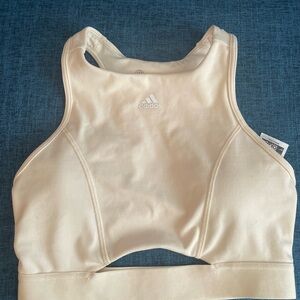 Adidas Cream Sports Bra/Active wear